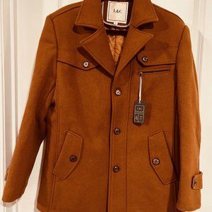 L&C Men Wool Coat SZ LARGE  New with Tags